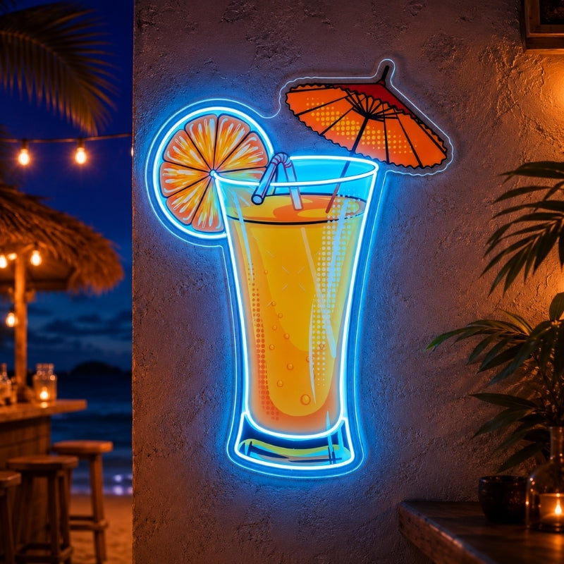 Beach & Summer Party Neon Signs - Tropical Cocktail