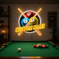 Billiards Pool Room Neon Sign - Billiard Ball Decor