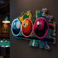 Billiards Neon Sign - Color Splash Pool Balls Decor