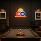 Billiards Pool Room Neon Sign - 3 Ball Wall Art Decor