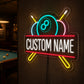 Billiards Pool Room Neon Sign - Billiard Ball Glow