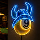 Billiards Pool Room Neon Sign - Viking 9 Ball Decor