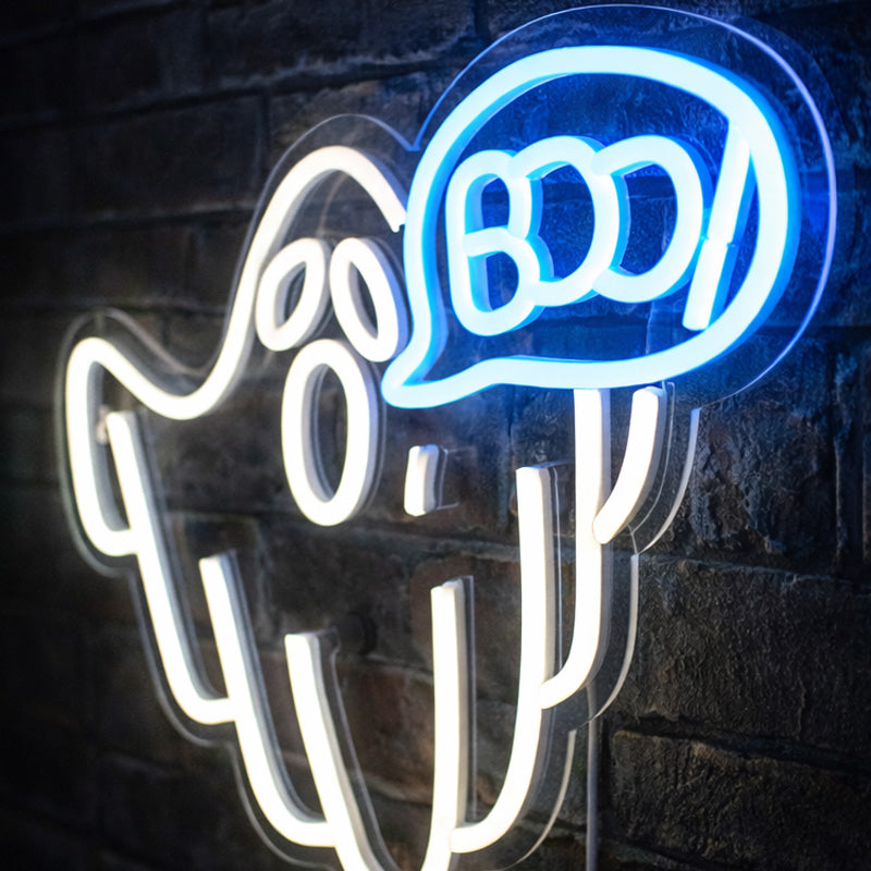Blue Brain Neon Sign – Minimalist LED Wall Art