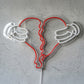 Broken Heart Neon Sign – Romantic LED Wall Decor for Bedroom & Emotional Aesthetic