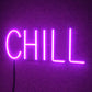 CHILL Neon Sign – Aesthetic LED Wall Decor for Bedroom & Gaming Room