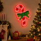 Christmas Neon Sign - Candy Cane LED Wall Decor Light