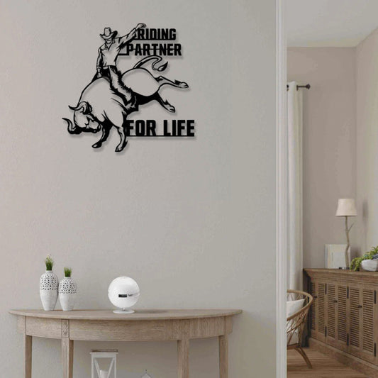 Cowboy Rodeo Bull Riding - Led Light Metal - Owls Matrix LTD