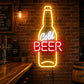 Craft Beer Neon Sign Brewery - Bottle LED Wall Light