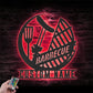 Custom Name BBQ Grill Metal Wall Signs With RGB Led Light