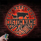 Custom Name Backyard BBQ Name Sign Home Decor Barbecue, Metal Wall Signs With RGB Led Light