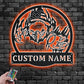 Custom Name Baseball Player Name Sign Decoration For Room, Metal Wall Signs With RGB Led Light
