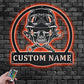 Custom Name Biker Name Sign Decoration For Room, Metal Wall Signs With RGB Led Light