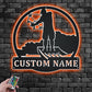 Custom Name Bowfishing Name Sign Decoration For Room Metal Wall Signs With RGB Led Light