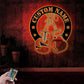 Custom Name Boxer Name Sign Home Decor Game Gym Room, Metal Wall Signs With RGB Led Light