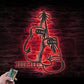 Custom Name Boxer Name Sign Home Decor Gym Room Metal Wall Signs With RGB Led Light