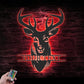 Custom Name Buck Head Hunter Metal Wall Signs With RGB Led Light