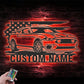 Custom Name Classic Muscle Car Name Sign Home Decor Metal Wall Signs With RGB Led Light   2