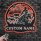 Custom Name Cowboy Name Sign Decoration For Room, Metal Wall Signs With RGB Led Light