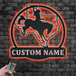 Custom Name  Cowgirl Name Sign Decoration For Room, Metal Wall Signs With RGB Led Light