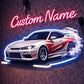Custom Name Drift Car LED Neon Sign – Personalized Racing Wall Light