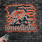 Custom Name Eagle Name Sign Decoration For Room, Metal Wall Signs With RGB Led Light