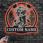 Custom Name Firefighter Name Sign Metal Wall Signs With RGB Led Light