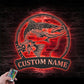 Custom Name Fisher Name Sign Home Decor Metal Wall Signs With RGB Led Light