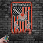 Custom Name Golfer Name Sign Decoration For Room, Metal Wall Signs With RGB Led Light
