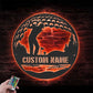 Custom Name Golfer Name Sign Home Decor, Metal Wall Signs With RGB Led Light