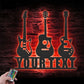 Custom Name Guitarist Name Sign Home Decor Music Room, Metal Wall Signs With RGB Led Light