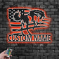 Custom Name Horse Name Sign Decoration For Room, Metal Wall Signs With RGB Led Light