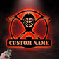 Custom Name ICE Hockey Stick, Metal Wall Signs With RGB Led Light