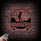 Custom Name LED Golfing Metal Wall Art, Metal Wall Signs With RGB Led Light