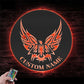 Custom Name Phoenix Name Sign Home Decor, Metal Wall Signs With RGB Led Light