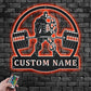 Custom Name Powerlifting Name Sign Decoration For Room, Metal Wall Signs With RGB Led Light