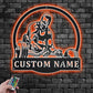 Custom Name Powerlifting Name Sign Decoration For Room, Metal Wall Signs With RGB Led Light
