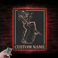 Custom Name Rock And Roll Name Sign Home Decor Music Room, Metal Wall Signs With RGB Led Light