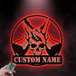 Custom Name Rock & Roll Name Sign Decoration For Room, Metal Wall Signs With RGB Led Light