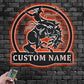 Custom Name Rodeo Name Sign Decoration For Room, Metal Wall Signs With RGB Led Light