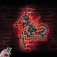 Custom Name Sign Home Motorcycle Decor Rider Metal Wall Signs With RGB Led Light
