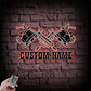 Custom Name Tattoo Shop Metal Wall Signs With RGB Led Light