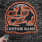 Custom Name Team Roper Name Sign Decoration For Room, Metal Wall Signs With RGB Led Light