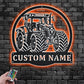 Custom Name Tractor Farm Name Sign Decoration For Room, Metal Wall Signs With RGB Led Light