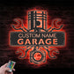 Custom Name Workshop Name Sign Home Decor Car Mechanic Repair Metal Wall Signs With RGB Led Light