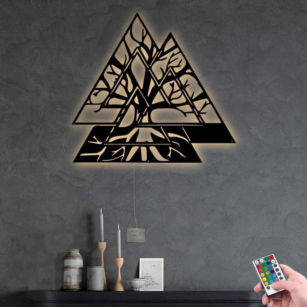 Tree Of Life - Led Light Metal - Owls Matrix LTD