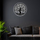 Tree Of Life Birds Family Names Personalized - Led Light Metal - Owls Matrix LTD