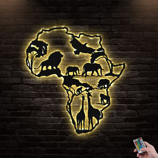 Africa Briniclenet - Led Light Metal - Owls Matrix LTD