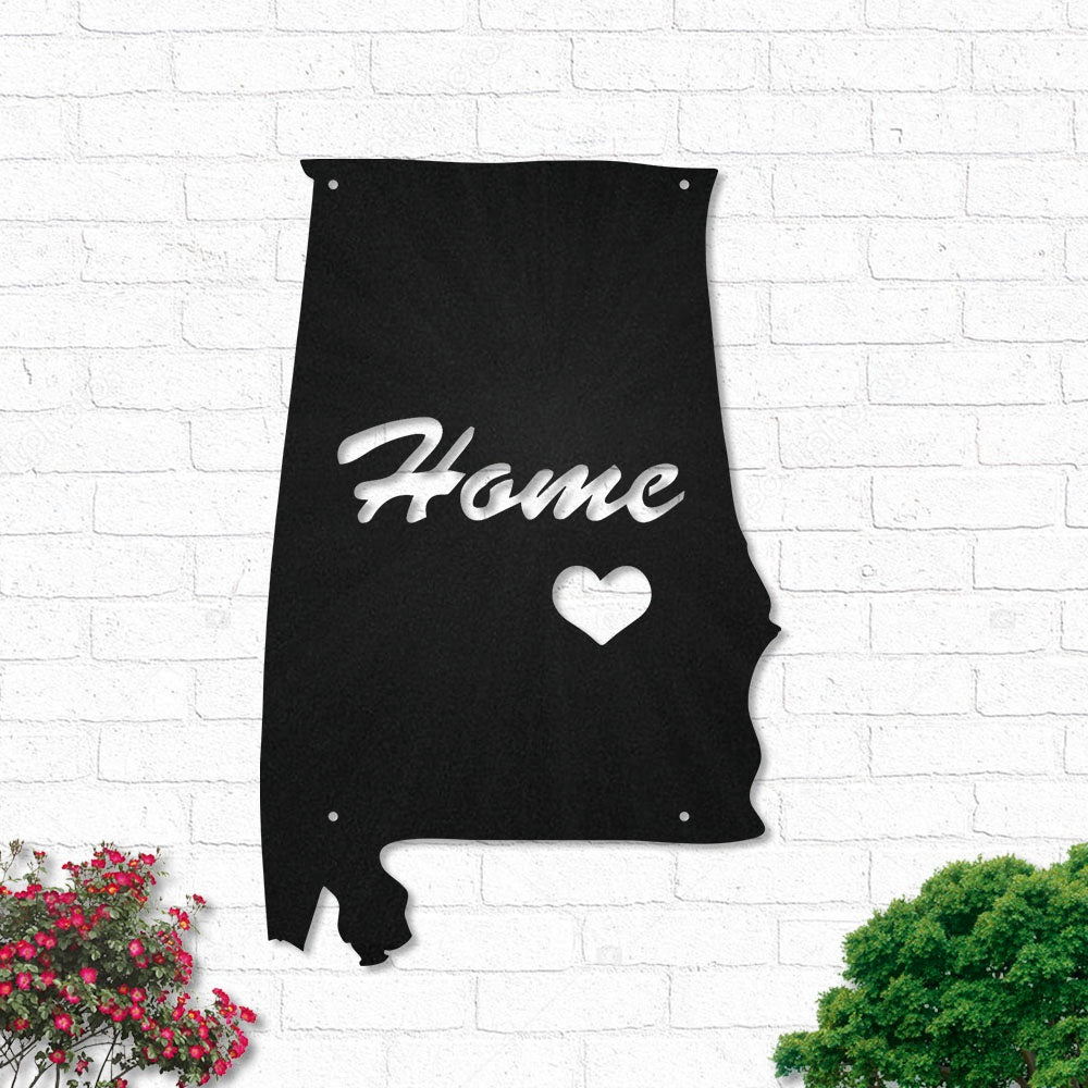 Alabama Where I Live - Led Light Metal - Owls Matrix LTD