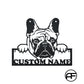 Bulldog French So Funny Style Personalized - Led Light Metal - Owls Matrix LTD