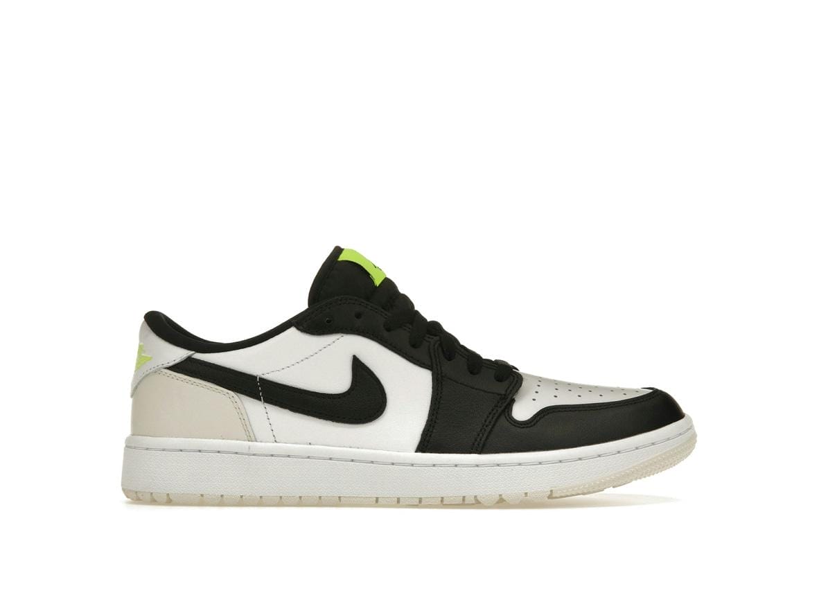Jordan 1 Retro Low Golf Phantom Volt DD9315-108 White Black Golf Shoes